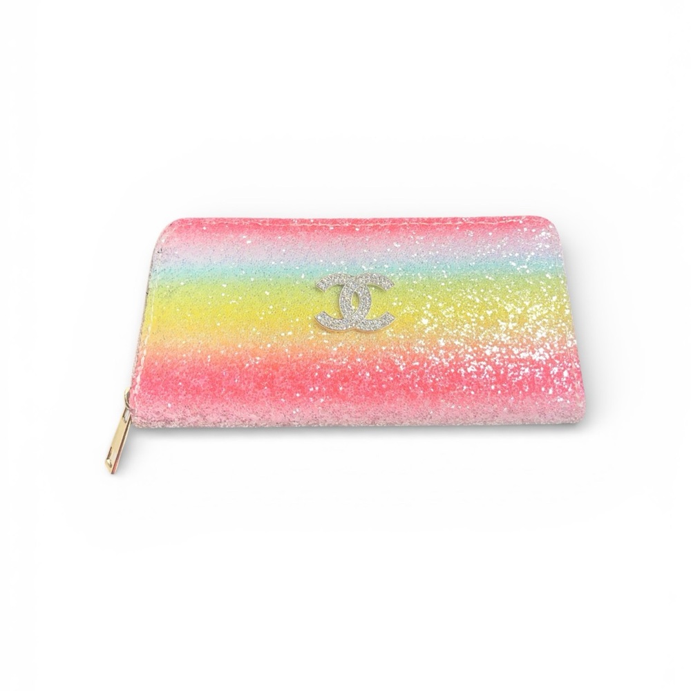 Custom Rainbow Luxury Wallet with Elegant Design
